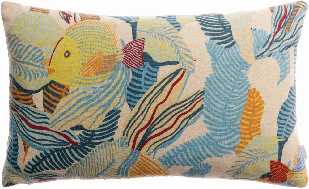 Coussins - Coussin imprimé Dori Lagon 30 x 50 - MAISON VIVARAISE - SDE VIVARAISE WINKLER