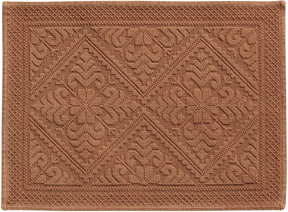 Autres linges de bain - Tapis de bain Enzo Cuivre 54 x 64 - MAISON VIVARAISE - SDE VIVARAISE WINKLER