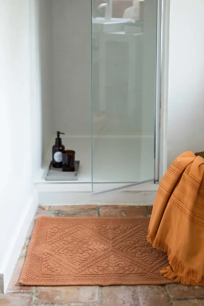 Other bath linens - Enzo Bath Mat Cuivre 54 X 110 - MAISON VIVARAISE - SDE VIVARAISE WINKLER