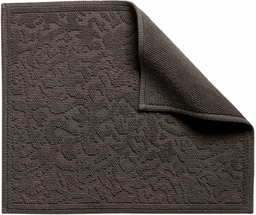 Autres linges de bain - Tapis de bain Gilda Carbone 54 x 64 - MAISON VIVARAISE - SDE VIVARAISE WINKLER