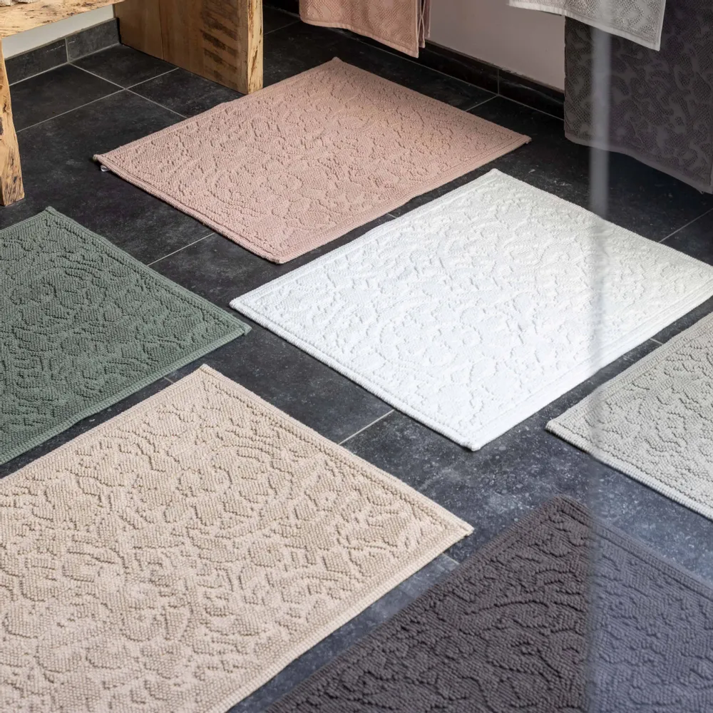 Autres linges de bain - Tapis de bain Gilda Carbone 54 x 64 - MAISON VIVARAISE - SDE VIVARAISE WINKLER