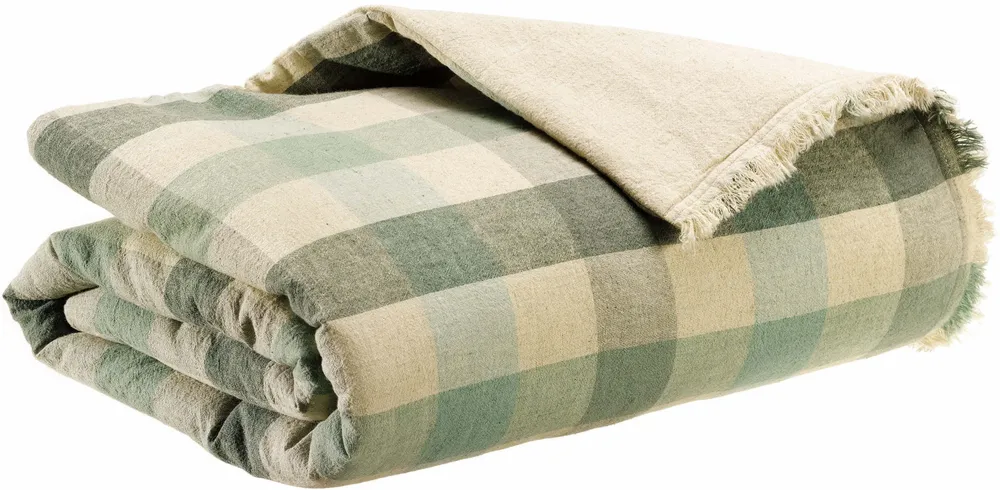 Throw blankets - Kate Printed Throw Blanket Thym 135 X 200 - MAISON VIVARAISE - SDE VIVARAISE WINKLER