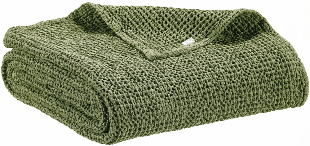 Plaids - Plaid recyclé Maia Eucalyptus 140 x 200 - MAISON VIVARAISE - SDE VIVARAISE WINKLER