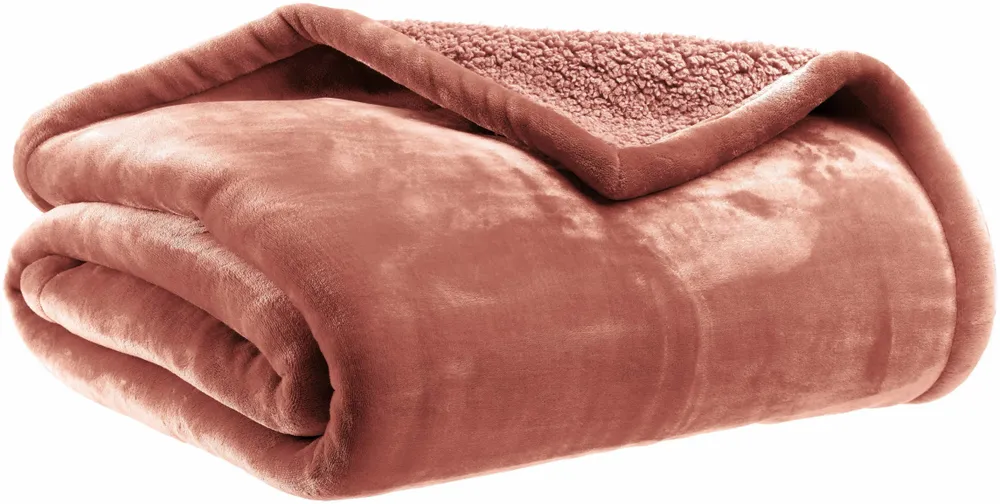 Throw blankets - Michka Throw Blanket Terracotta 130 X 160 - MAISON VIVARAISE - SDE VIVARAISE WINKLER