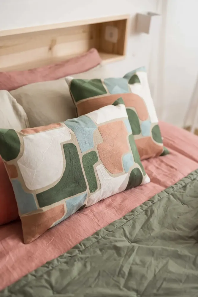 Bed linens - Tika Throw Thym 240 X 260 - MAISON VIVARAISE - SDE VIVARAISE WINKLER