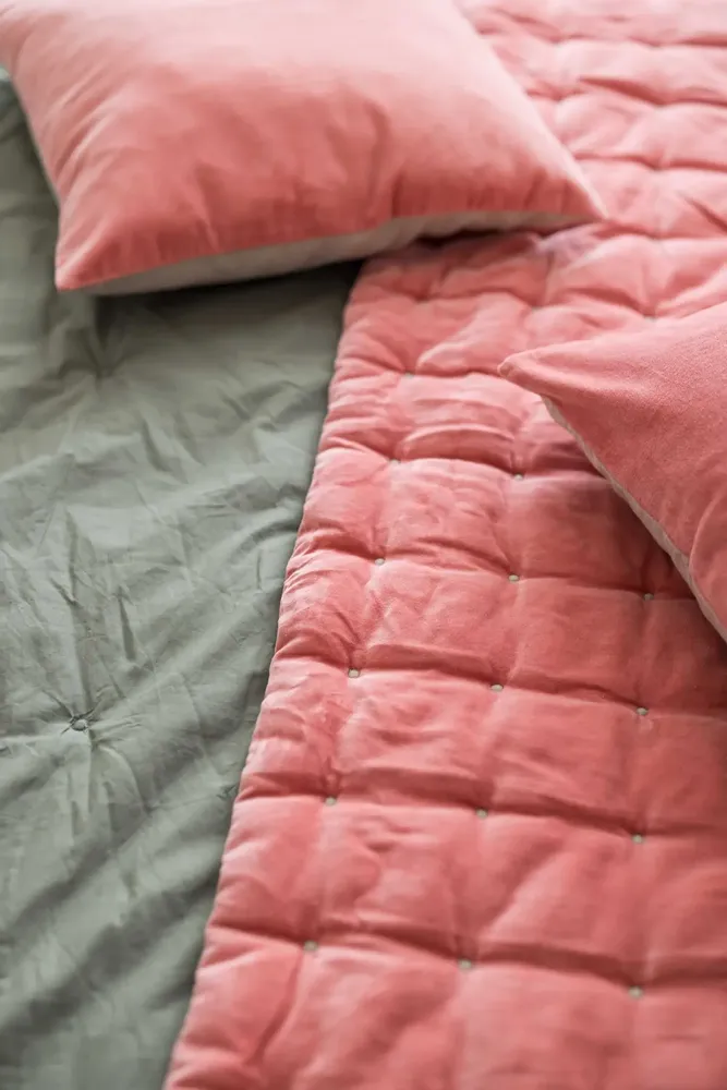 Bed linens - Tika Throw Thym 240 X 260 - MAISON VIVARAISE - SDE VIVARAISE WINKLER