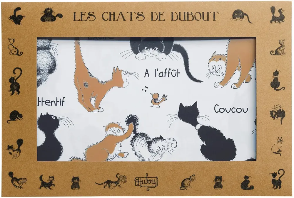 Table cloths - Set of 2 Dubout Attitudes Placemats Noir/Roux 30 X 45 - MAISON VIVARAISE - SDE VIVARAISE WINKLER