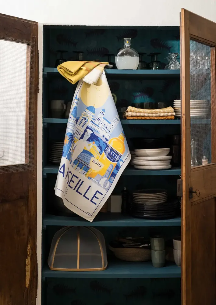 Torchons - Torchon Marseille Blanc 48 x 72 - MAISON VIVARAISE - SDE VIVARAISE WINKLER