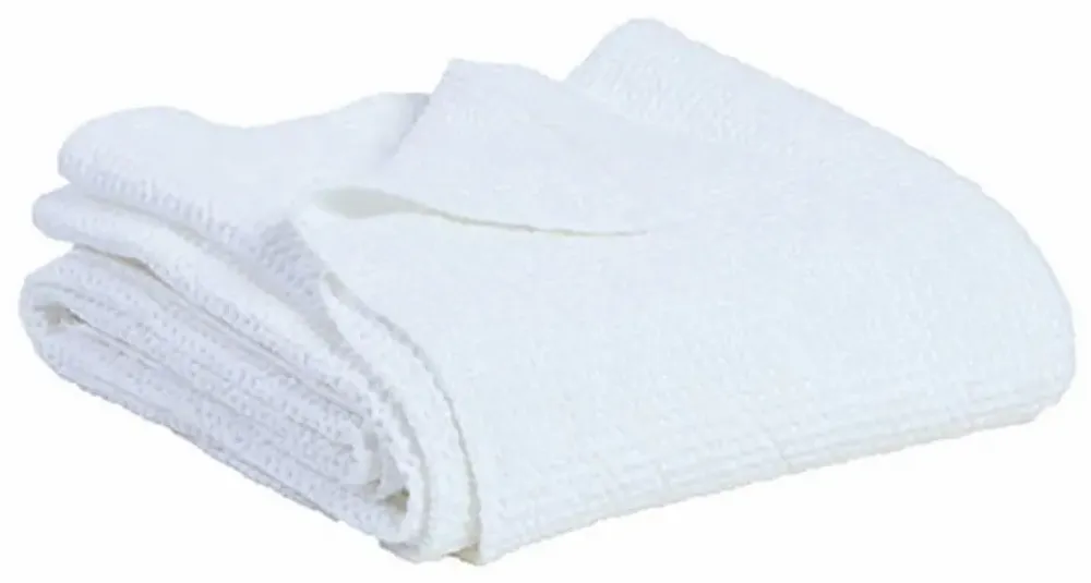 Linge de lit - Jeté recyclé Maia Blanc 180 x 260 - MAISON VIVARAISE - SDE VIVARAISE WINKLER