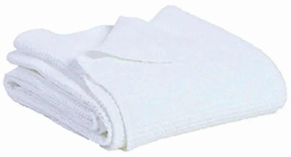 Linge de lit - Jeté recyclé Maia Blanc 240 x 260 - MAISON VIVARAISE - SDE VIVARAISE WINKLER