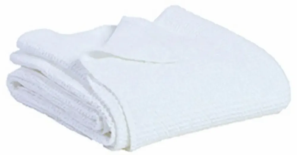 Linge de lit - Jeté recyclé Maia Blanc 260 x 260 - MAISON VIVARAISE - SDE VIVARAISE WINKLER