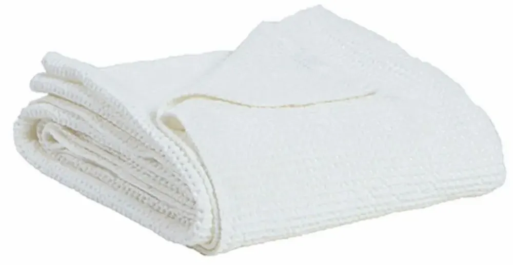 Bed linens - Recycled Throw Maia Craie 260 X 260 - MAISON VIVARAISE - SDE VIVARAISE WINKLER