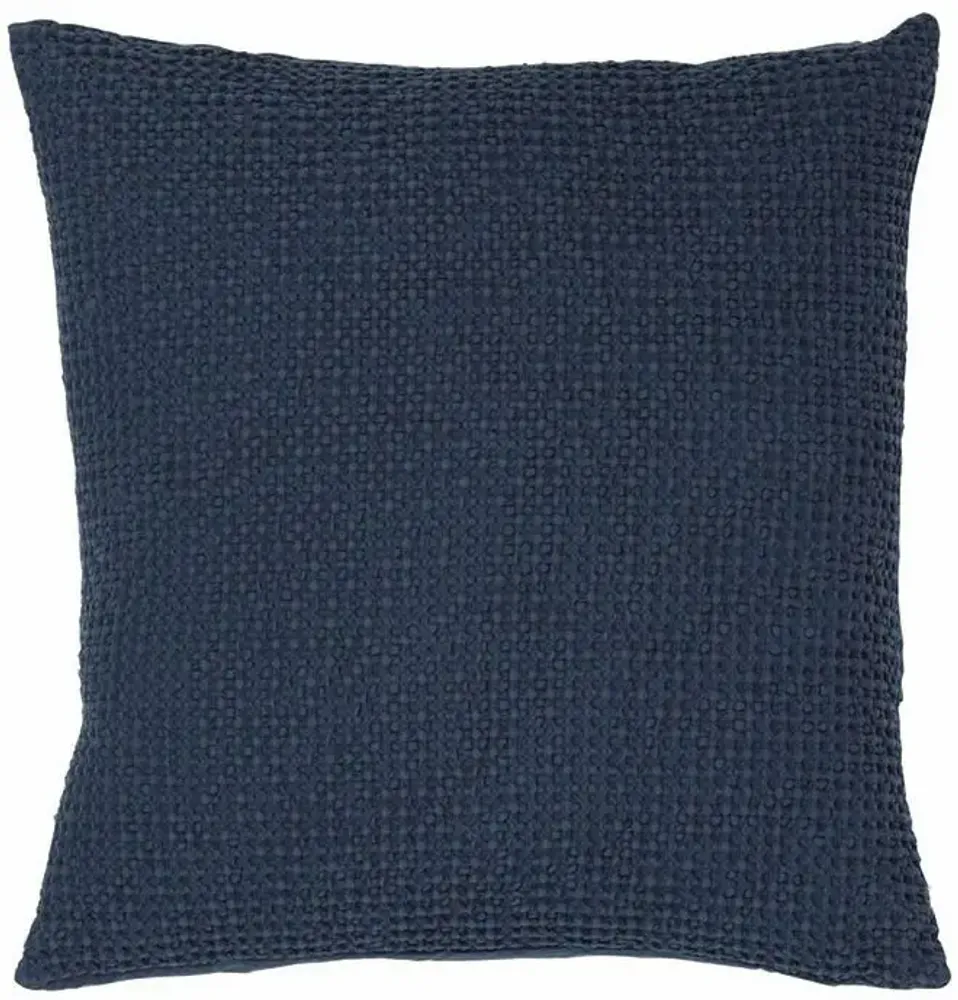 Coussins - Coussin recyclé Maia Navy 45 x 45 - MAISON VIVARAISE - SDE VIVARAISE WINKLER