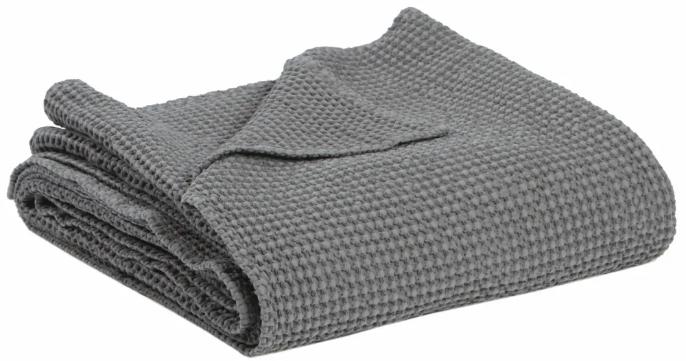 Bed linens - Recycled Throw Maia Tourterelle 260 X 260 - MAISON VIVARAISE - SDE VIVARAISE WINKLER