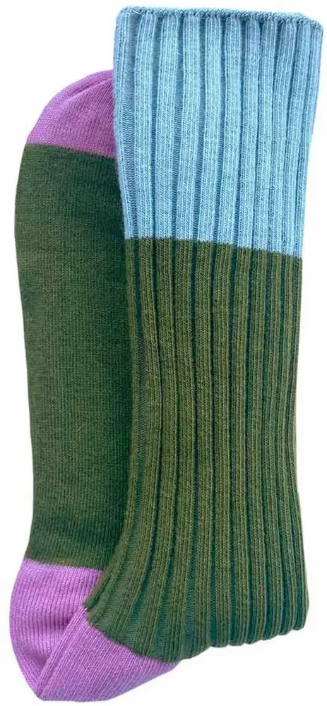 Socks - Yvette Socks Olive 39/41 - LA CERISE SUR LE GATEAU