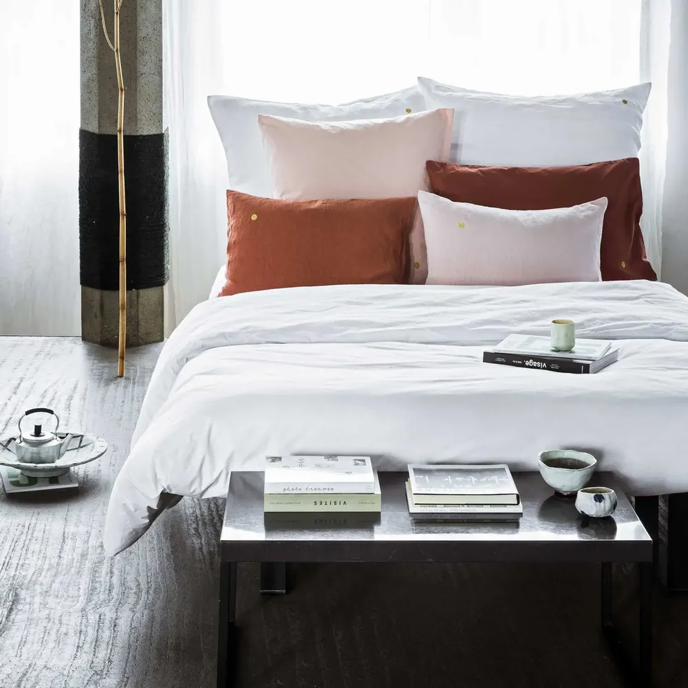 Bed linens - Céleste Duvet Cover Milk 200 X 140 - LA CERISE SUR LE GATEAU