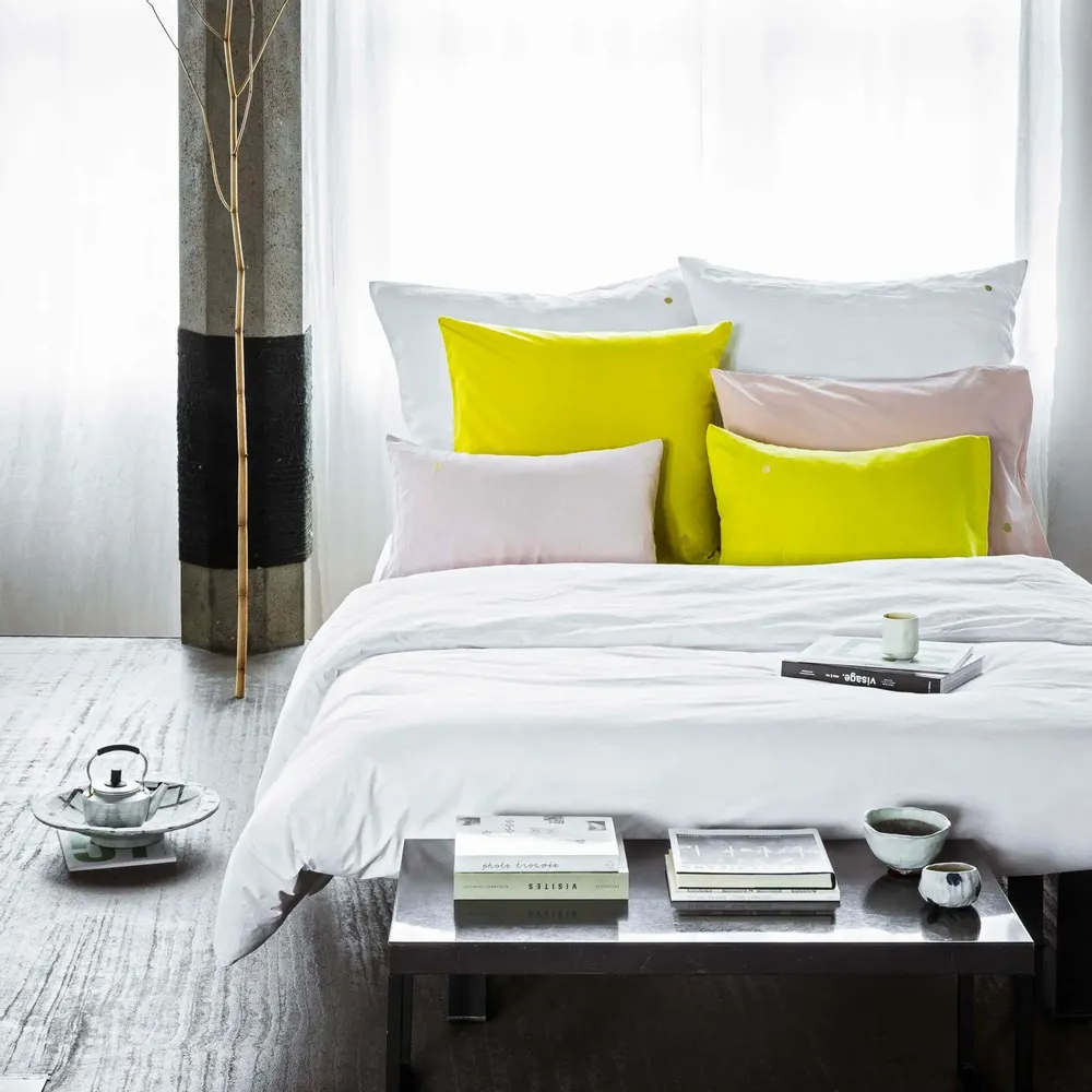 Bed linens - Céleste Duvet Cover Milk 220 X 240 - LA CERISE SUR LE GATEAU