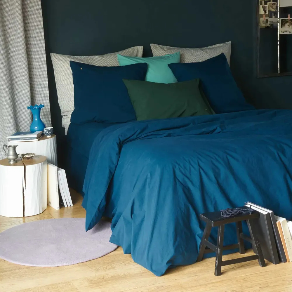 Bed linens - Céleste duvet cover Orage 220 X 240 - LA CERISE SUR LE GATEAU