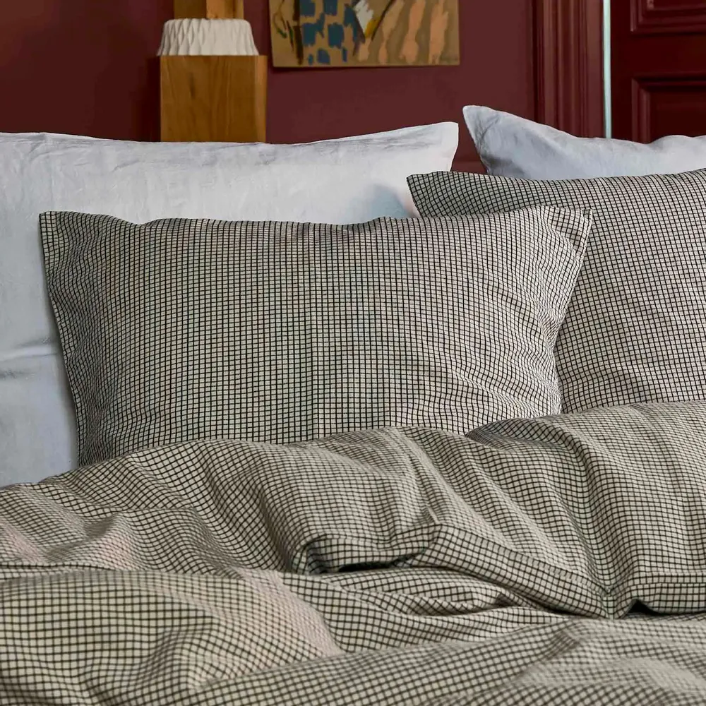 Linge de lit - Housse de couette Gustave Caviar 200 x 140 - LA CERISE SUR LE GATEAU