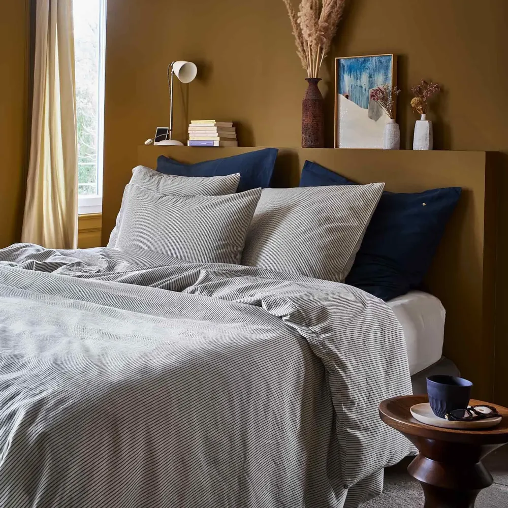 Bed linens - Léonie Duvet Cover Caviar 220 X 240 - LA CERISE SUR LE GATEAU