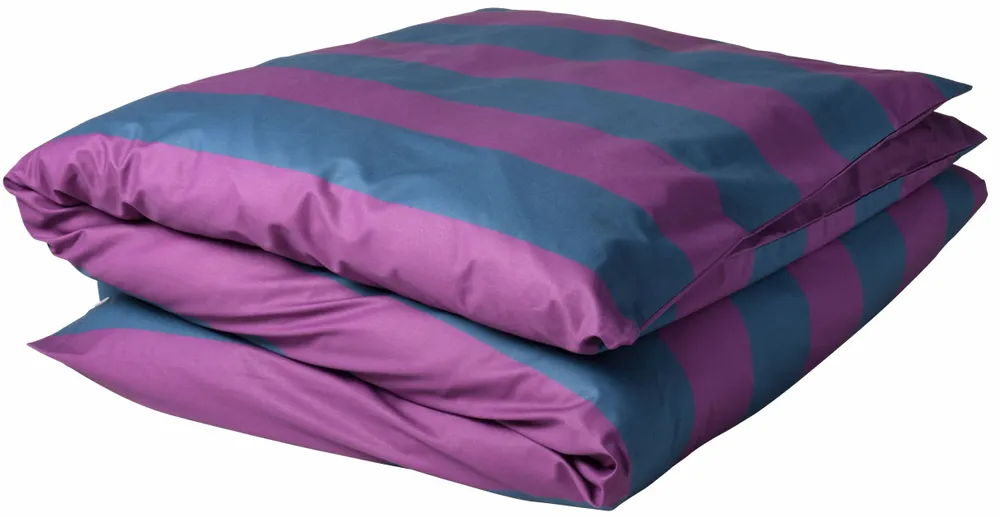 Linge de lit - Housse de couette Malo Purple rain/Orage 240 x 260 - LA CERISE SUR LE GATEAU