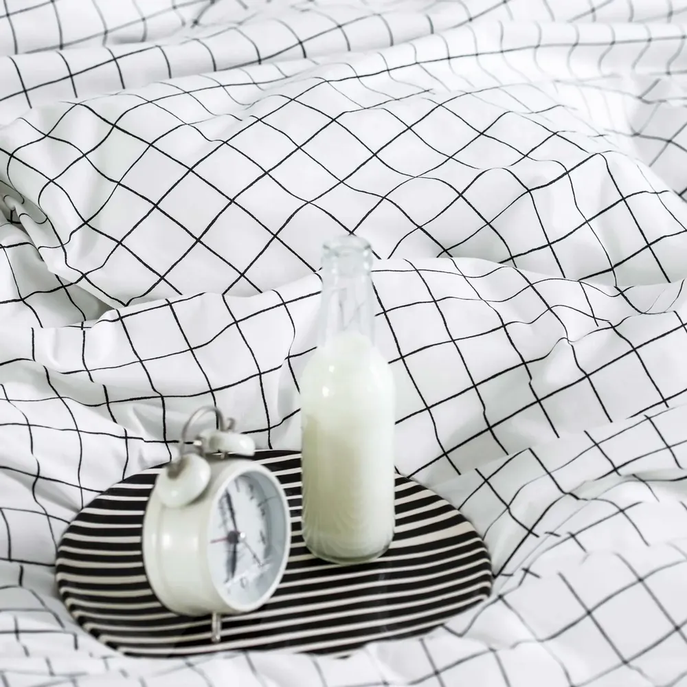 Bed linens - Oscar duvet cover Milk 220 X 240 - LA CERISE SUR LE GATEAU