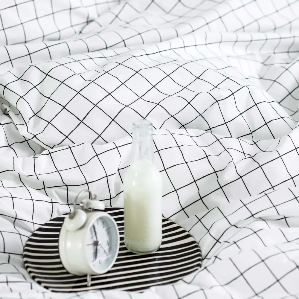 Bed linens - Oscar duvet cover Milk 240 X 260 - LA CERISE SUR LE GATEAU