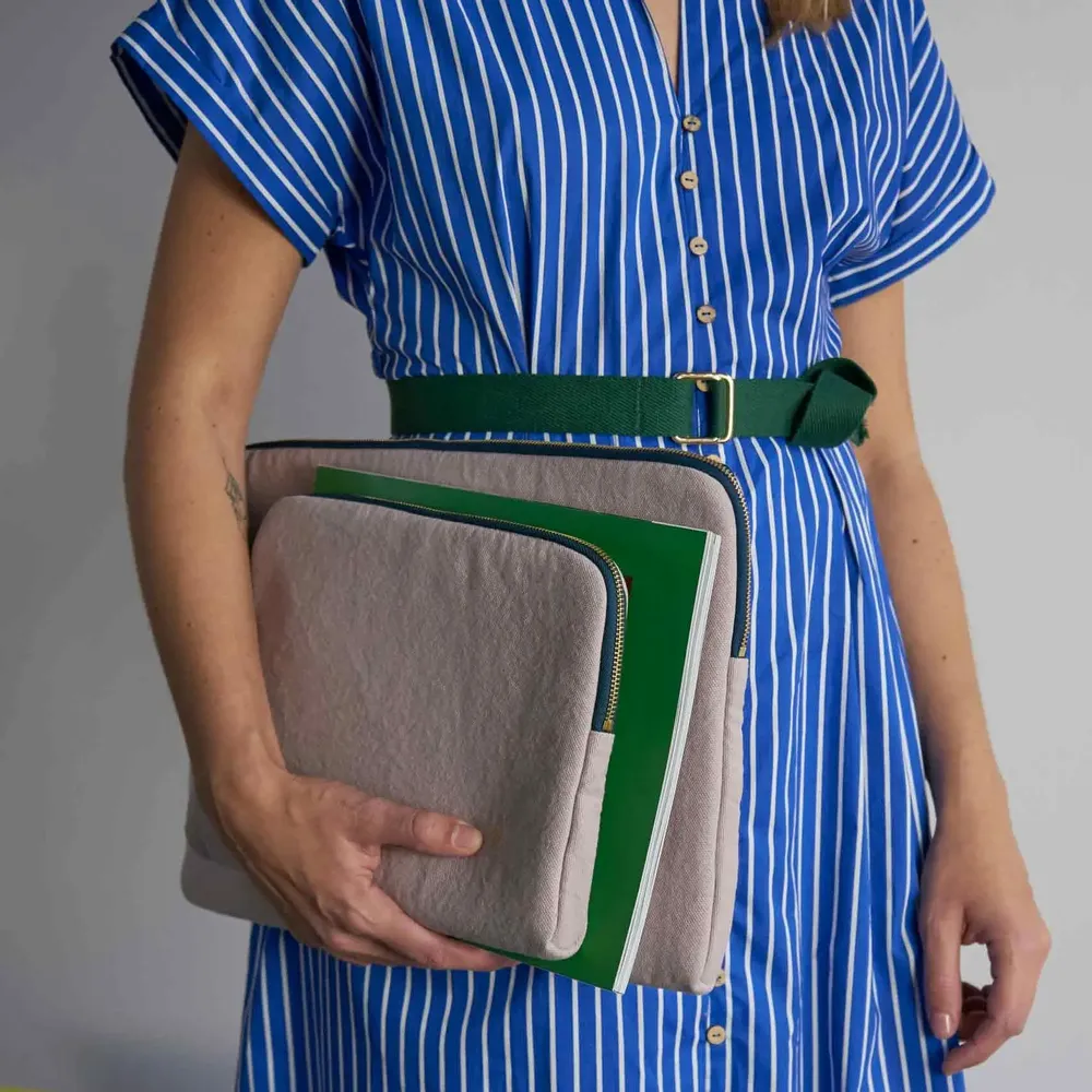 Clutches - Laptop Sleeve Iona Poivre rose 15-16"" - LA CERISE SUR LE GATEAU