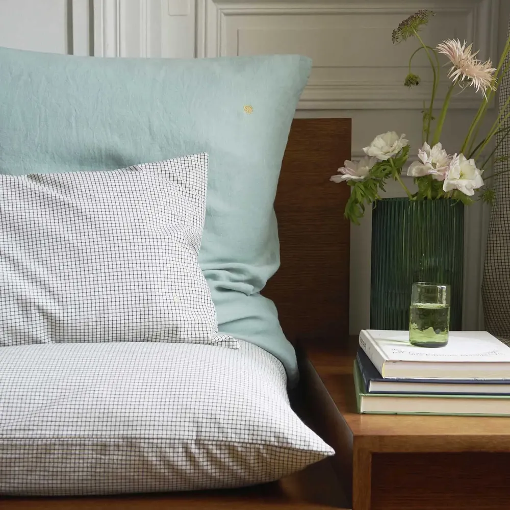 Cushions - Mona Cushion Cover Céladon 80 X 80 - LA CERISE SUR LE GATEAU