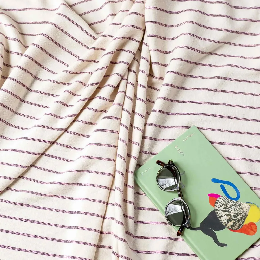 Serviettes de bain - Maxi drap de bain Marina Purple rain 160 x 100 - LA CERISE SUR LE GATEAU