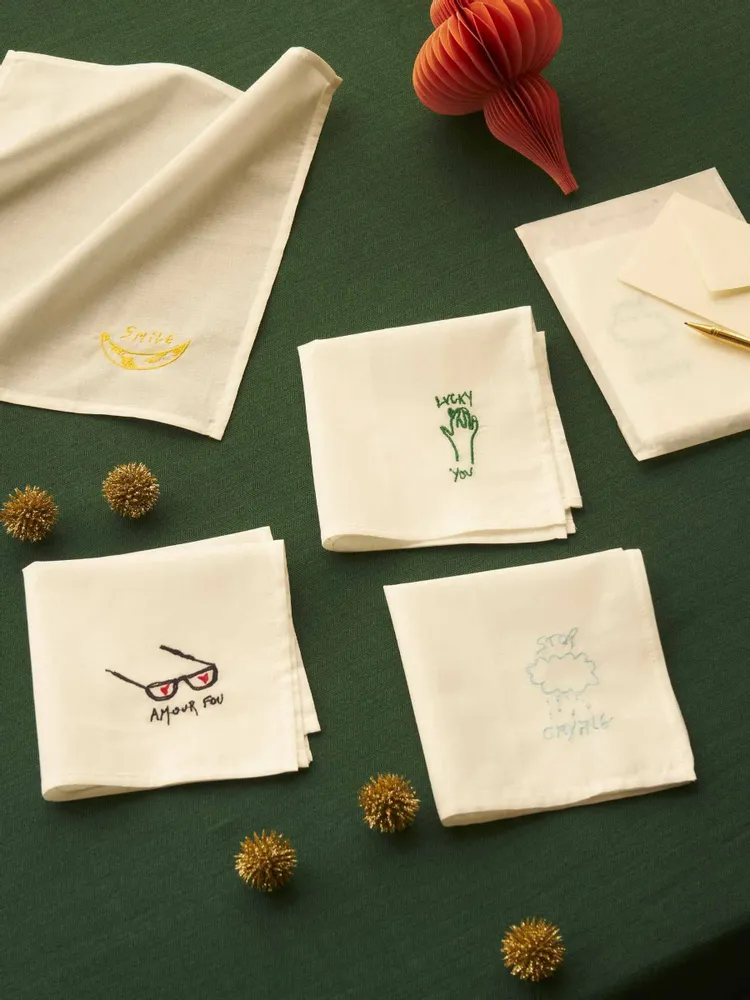 Clutches - Hankie Crying Handkerchief Bleu 25 X 25 - LA CERISE SUR LE GATEAU