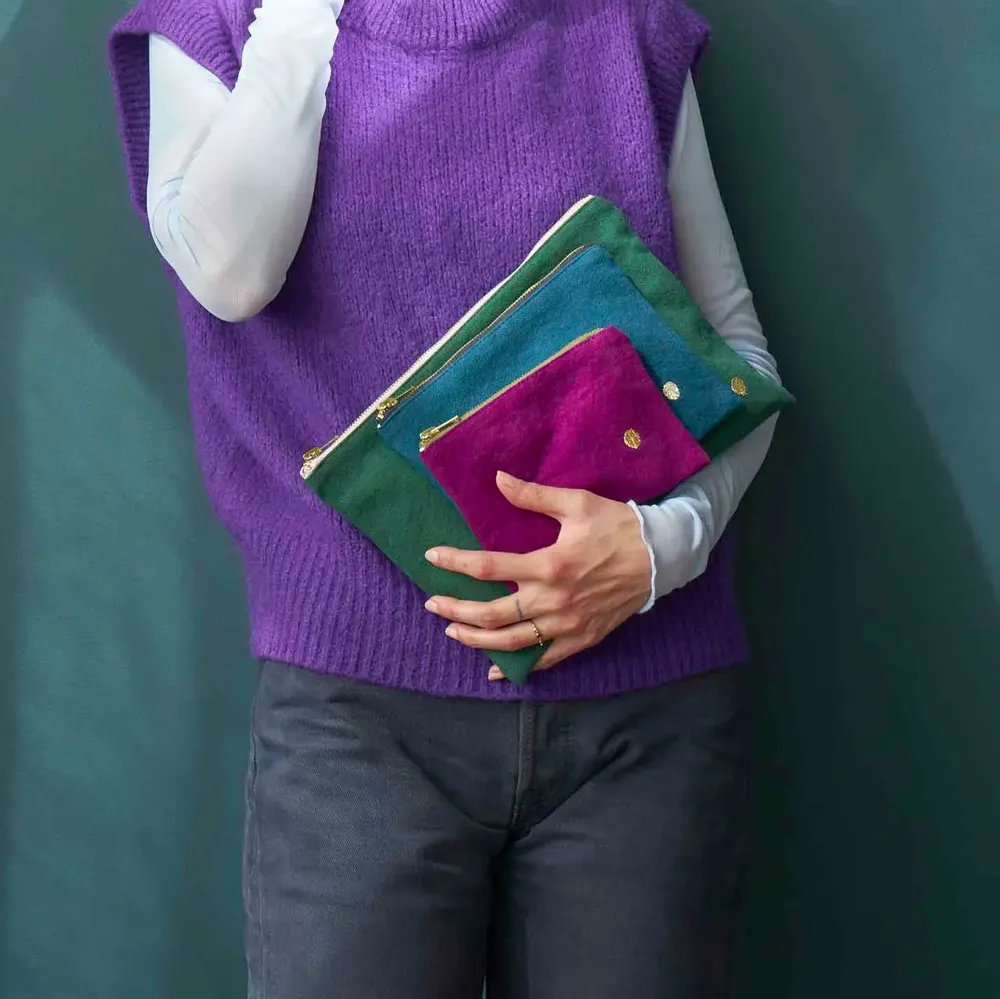 Clutches - Iona Pouch Nori 19 X 28 X 1 - LA CERISE SUR LE GATEAU