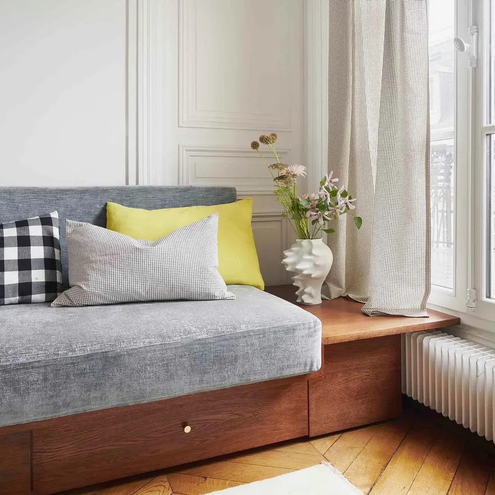 Curtains and window coverings - Gustave Curtain Gustave Caviar 280 X 140 - LA CERISE SUR LE GATEAU