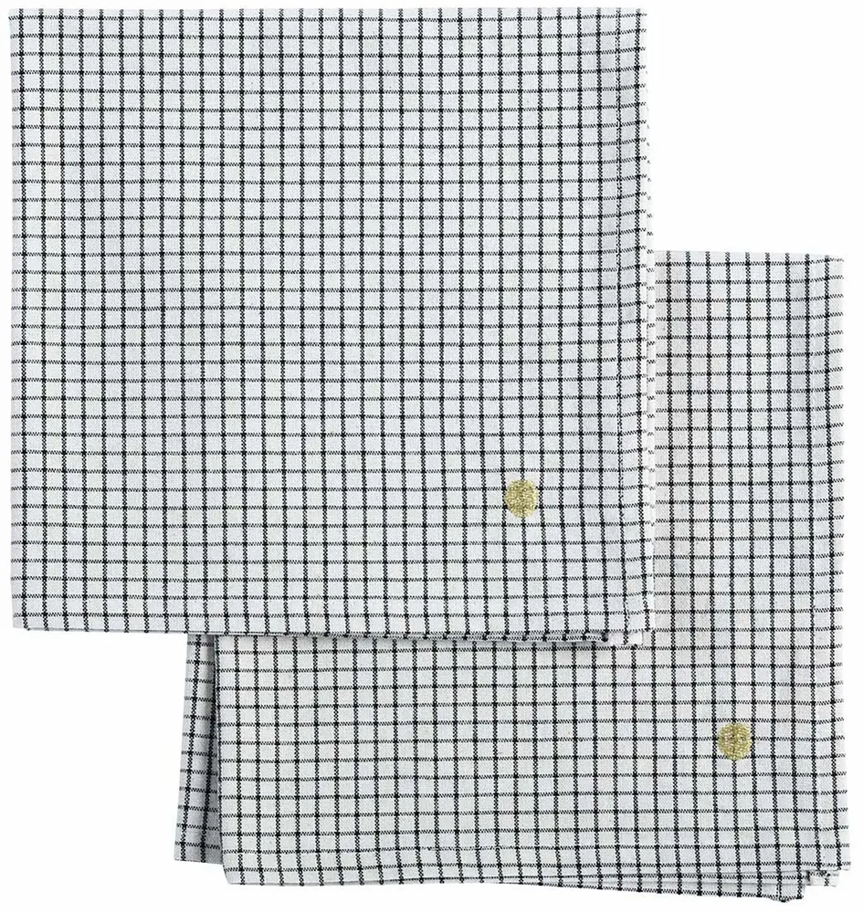 Napkins - Set of 2 Gustave napkins Gustave Caviar 40 X 40 - LA CERISE SUR LE GATEAU