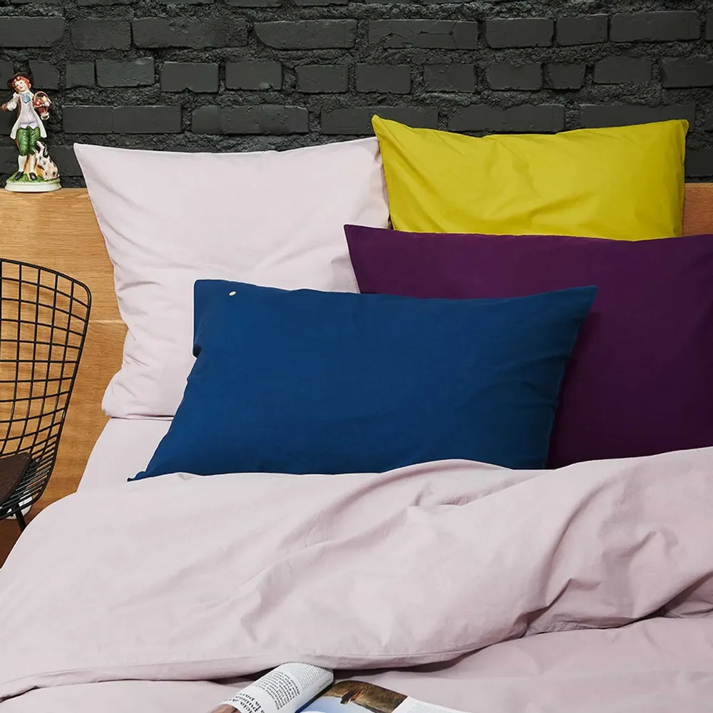 Linge de lit - Taie d'oreiller Céleste Orage 65 x 65 - LA CERISE SUR LE GATEAU