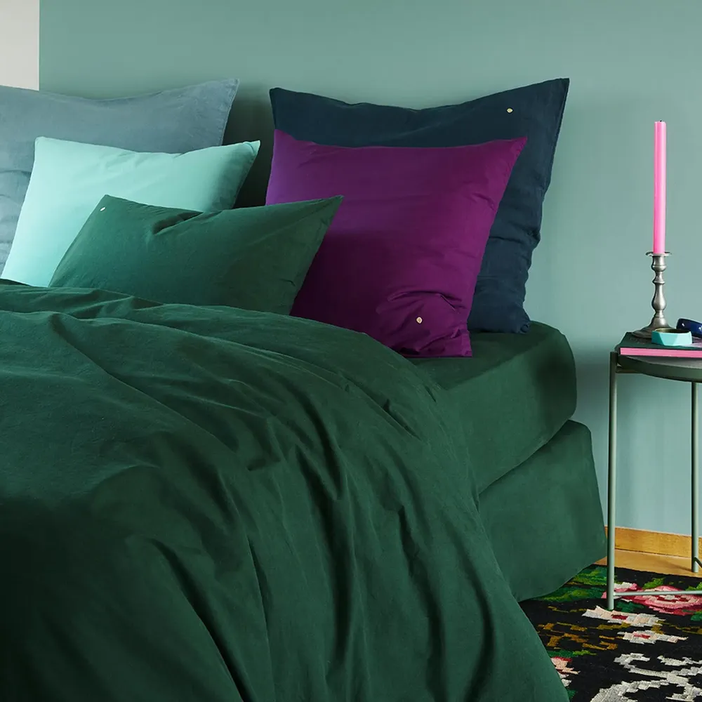 Linge de lit - Taie d'oreiller Céleste Purple rain 70 x 50 - LA CERISE SUR LE GATEAU