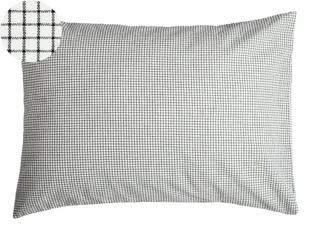 Bed linens - Gustave Pillowcase Gustave Caviar 70 X 50 - LA CERISE SUR LE GATEAU