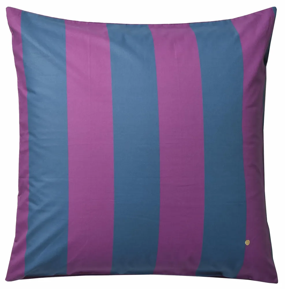 Linge de lit - Taie d'oreiller Malo Purple rain/orage 65 x 65 - LA CERISE SUR LE GATEAU