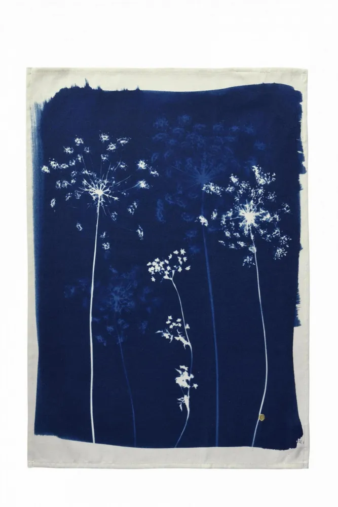 Dish towels - Tea Towel Fleurs de carotte Bleu 70 X 50 - LA CERISE SUR LE GATEAU