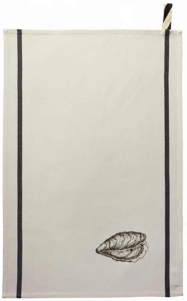 Dish towels - Huître Tea Towel Or 80 X 50 - LA CERISE SUR LE GATEAU