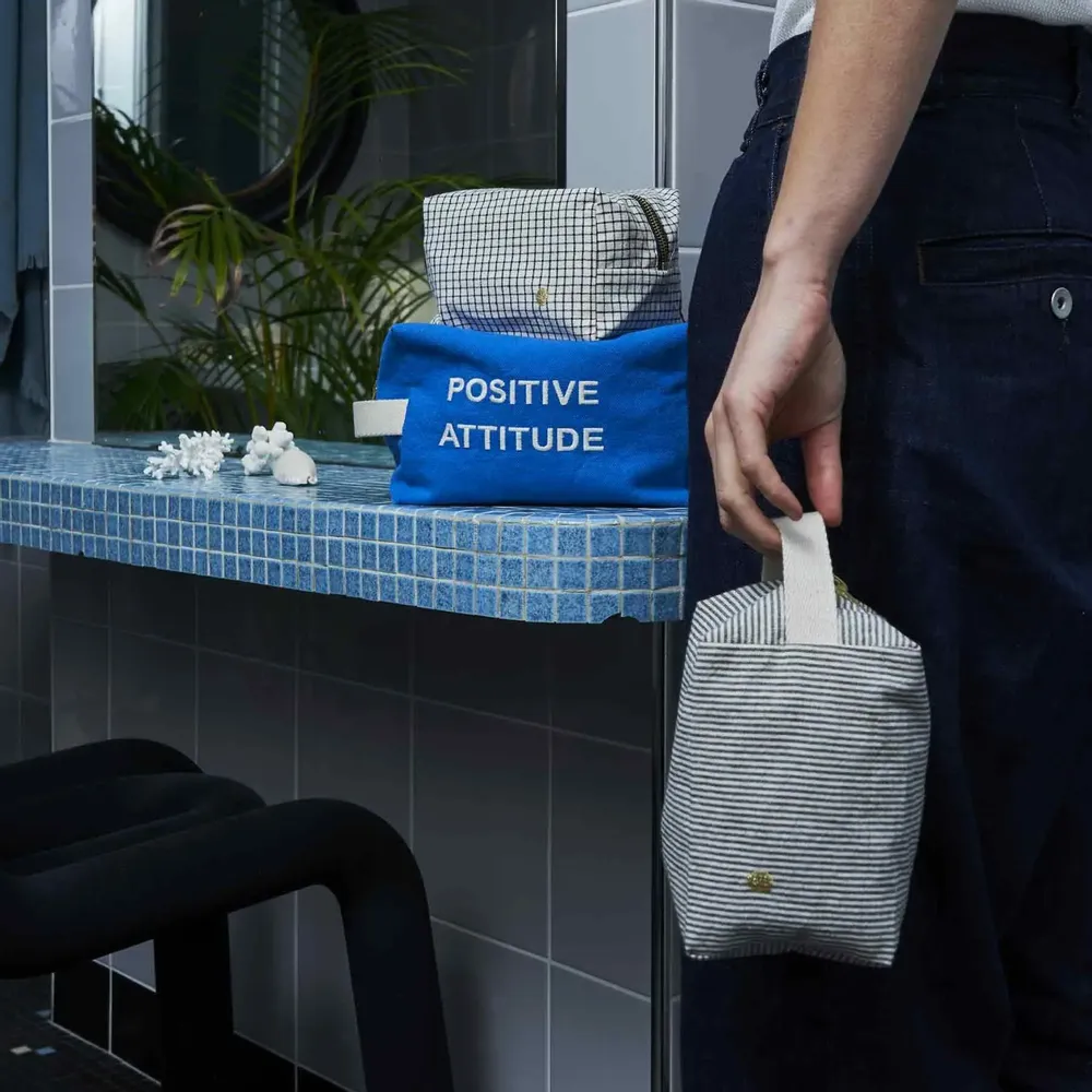 Clutches - Cube pouch Finette Finette Caviar L 22 X 14 X 10,5 - LA CERISE SUR LE GATEAU