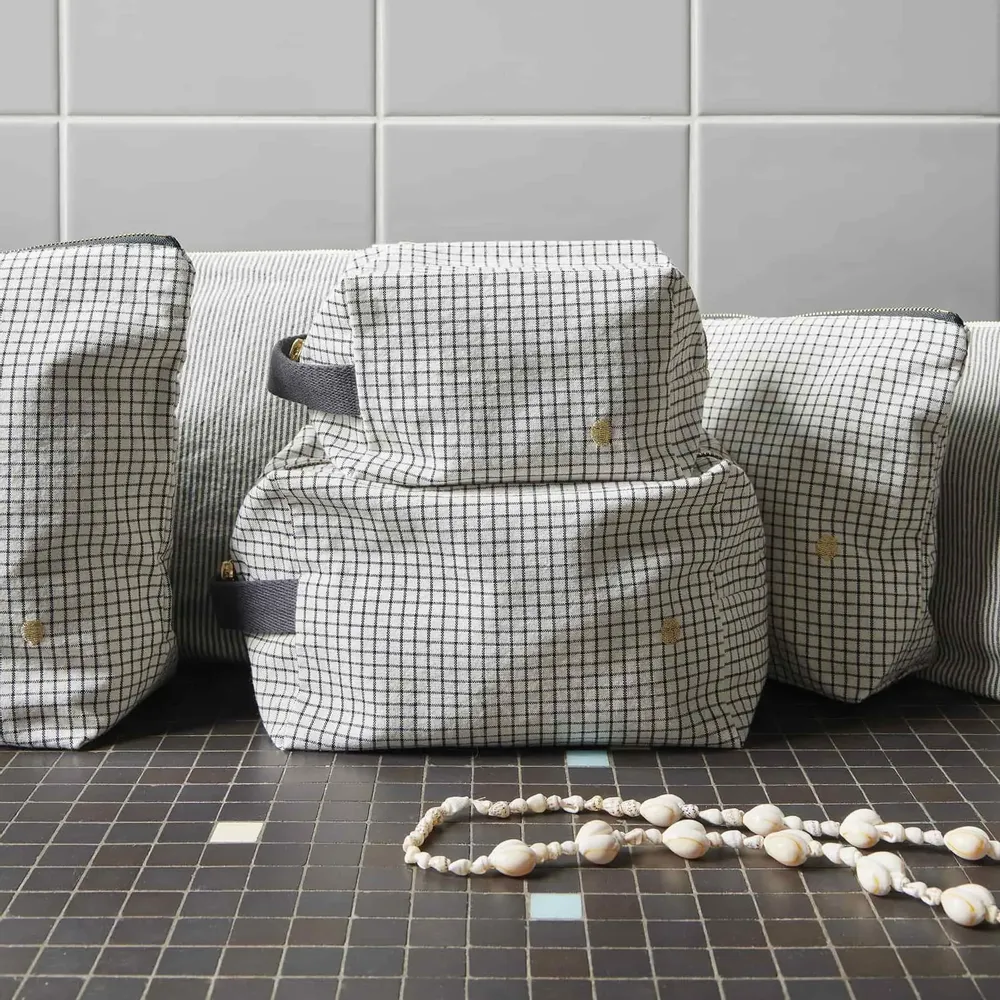 Pochettes - Trousse cube Gustave Caviar L 22 x 14 x 10,5 - LA CERISE SUR LE GATEAU