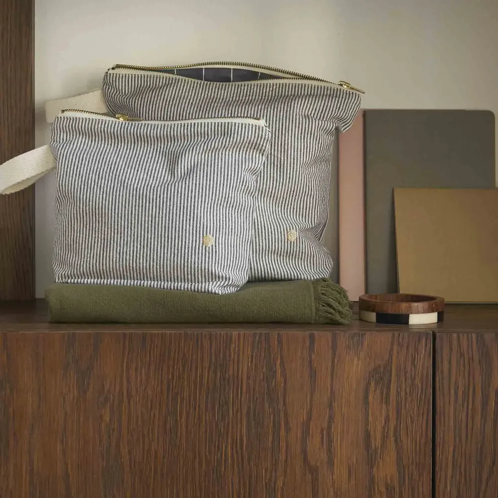 Pochettes - Trousse de toilette Finette Caviar S 22 x 18 x 7,5 - LA CERISE SUR LE GATEAU