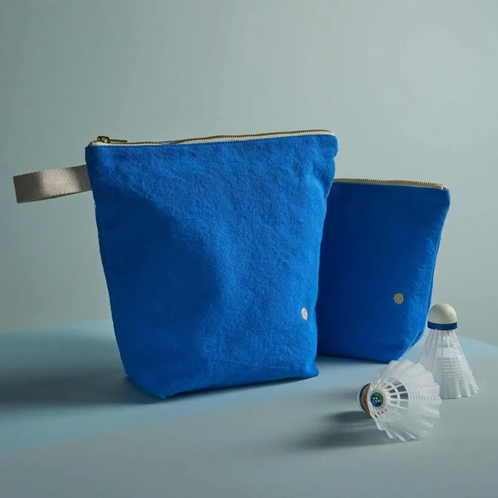 Pochettes - Trousse de toilette Iona Bleu Mécano L 23 x 28 x 10 - LA CERISE SUR LE GATEAU