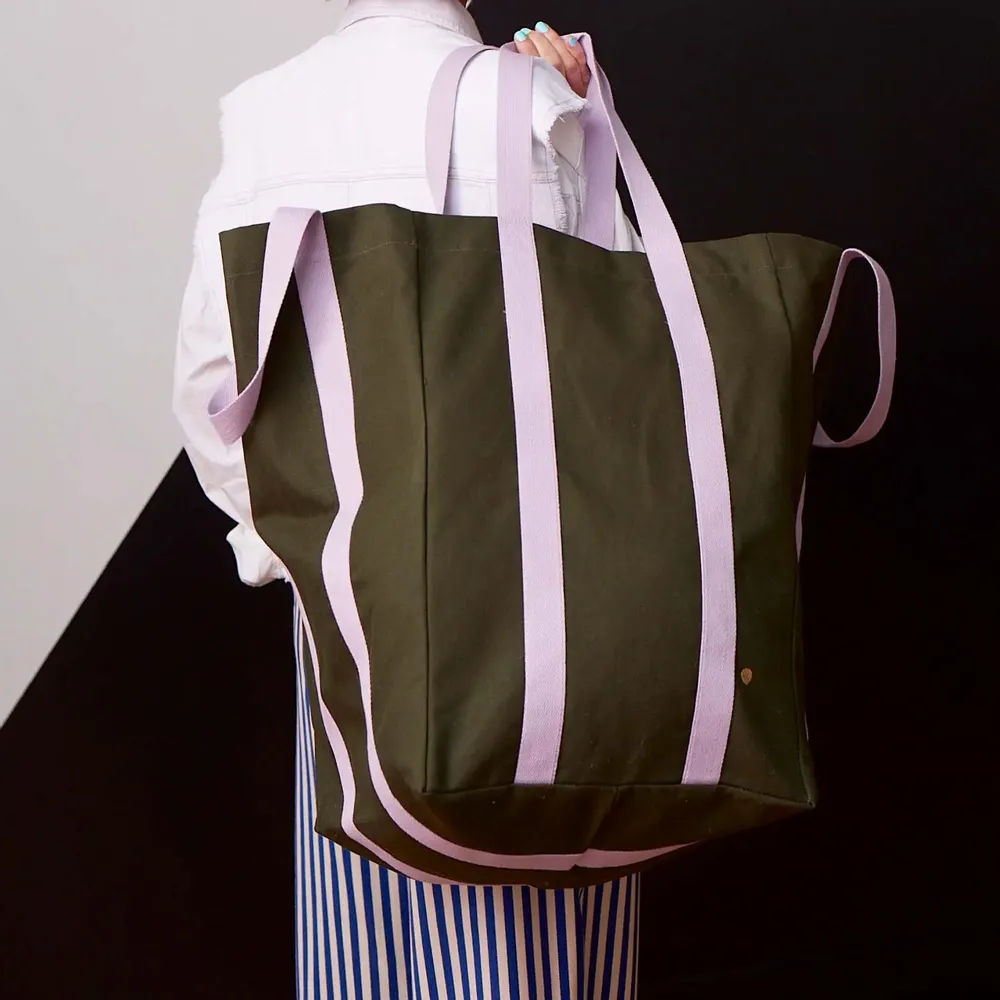 Sacs et cabas - Sac maxi Poppins Iona Kale 48 x 33 x 33 - LA CERISE SUR LE GATEAU