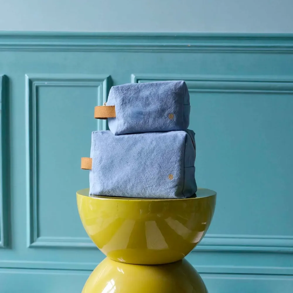 Clutches - Iona cube pouch Bluetiful S 10 X 16 X 10 - LA CERISE SUR LE GATEAU