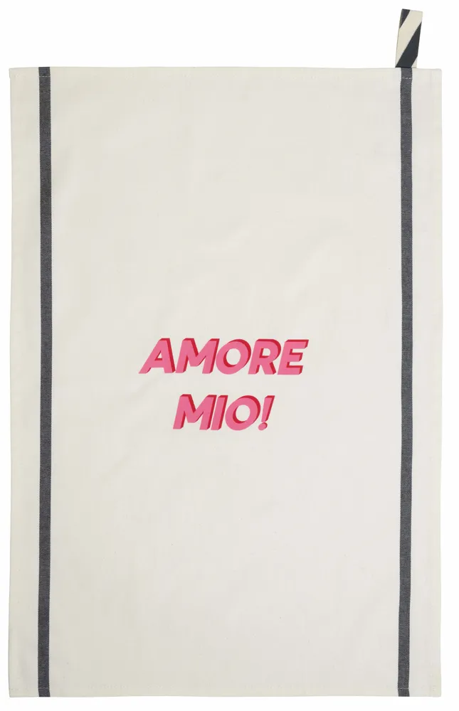 Dish towels - Amore Tea Towel Écru 70 X 50 - LA CERISE SUR LE GATEAU