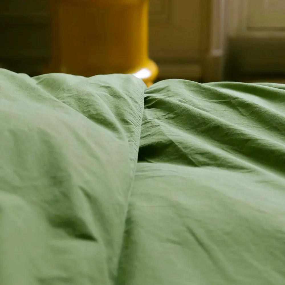 Linge de lit - Housse de couette Celeste pistacchio - MAISON VIVARAISE - SDE VIVARAISE WINKLER