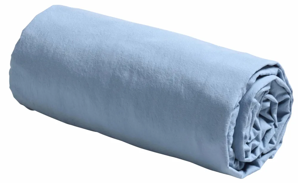Bed linens - Céleste Fitted Sheet Bluetiful 200 X 140 - LA CERISE SUR LE GATEAU