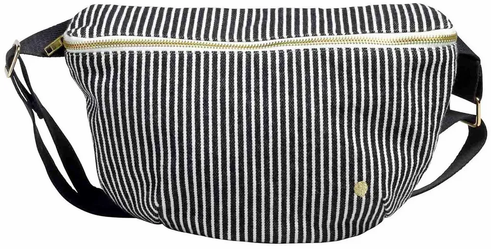 Sacs et cabas - Sac banane Basile Caviar 19 x 28 - LA CERISE SUR LE GATEAU